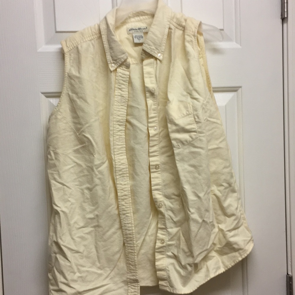 Banana Yellow Button Down Vest